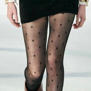 Chanel Stocking Tights, Black, New in Package